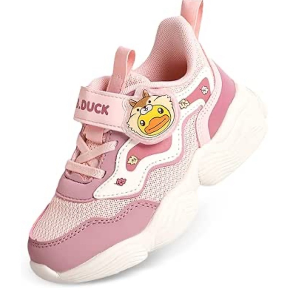 Kids' Pink and White Sneakers - Picture 7 of 7